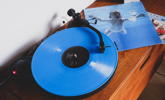 Nevermind on blue vinyl