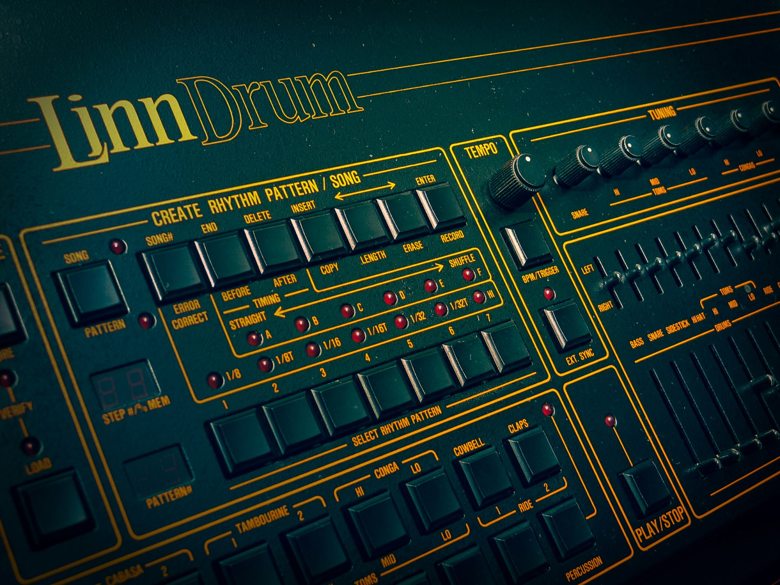 Linn Drum machine as used by Human League, Gary Numan and others