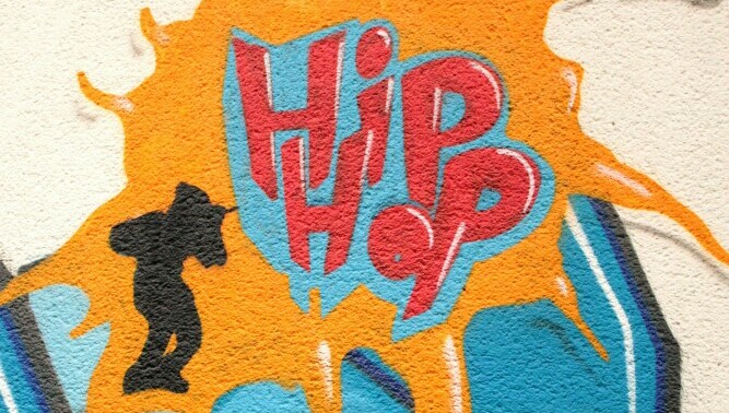 Hip Hop grafitti, wall art